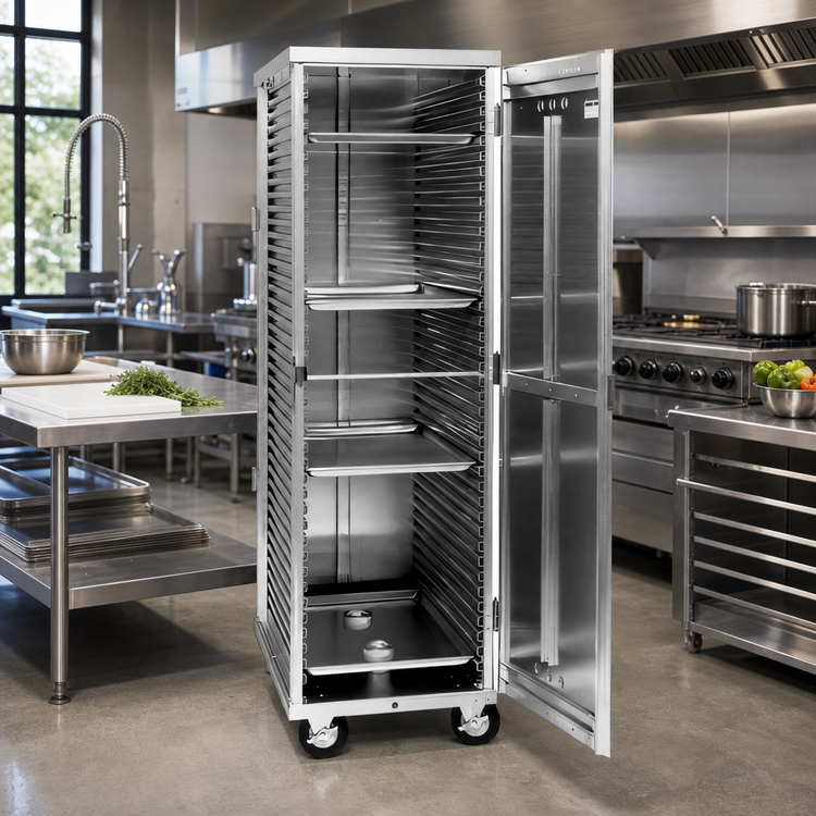 Product image #2 for Cres Cor Non-Insulated Mobile Enclosed Pan Rack Cabinet for 38 Full-Size 18 x 26 Pans