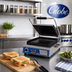 Thumbnail image #2 for Globe Deluxe 14-Inch Electric Single Countertop Sandwich/Panini Grill with Smooth Cast Iron Plates
