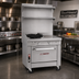 Thumbnail image #2 for Southbend Platinum 36-Inch Heavy Duty Gas Range with 4 Open Burners, 12-Inch Hot Top, and Convection Oven