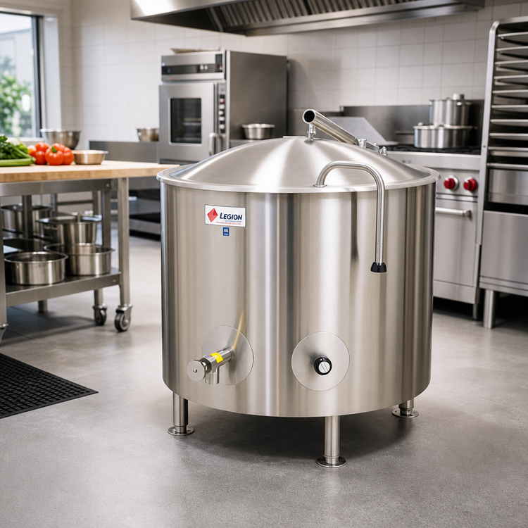 Product image #2 for Low-Rim LSI-30 30-Gallon Stationary Direct Steam Kettle