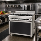 Thumbnail image #2 for Jade Range (Middleby) Titan JTRH-2ST 24-Inch Heavy-Duty Natural Gas Range with 2 Open Burners, 2 Hot Tops, and Cabinet Base