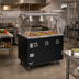 Thumbnail image #2 for Vollrath 2-Series Affordable Portable Deluxe 4-Well Mobile Hot Food Station with Buffet-Style Breath Guard and Enclosed Storage Base