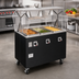 Thumbnail image #2 for Vollrath 2-Series Affordable Portable Deluxe 4-Well Mobile Hot Food Station with Buffet-Style Breath Guard and Enclosed Storage Base