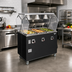 Thumbnail image #2 for Vollrath 2-Series Affordable Portable Deluxe 4-Well Mobile Hot Food Station with Buffet-Style Breath Guard and Enclosed Storage Base