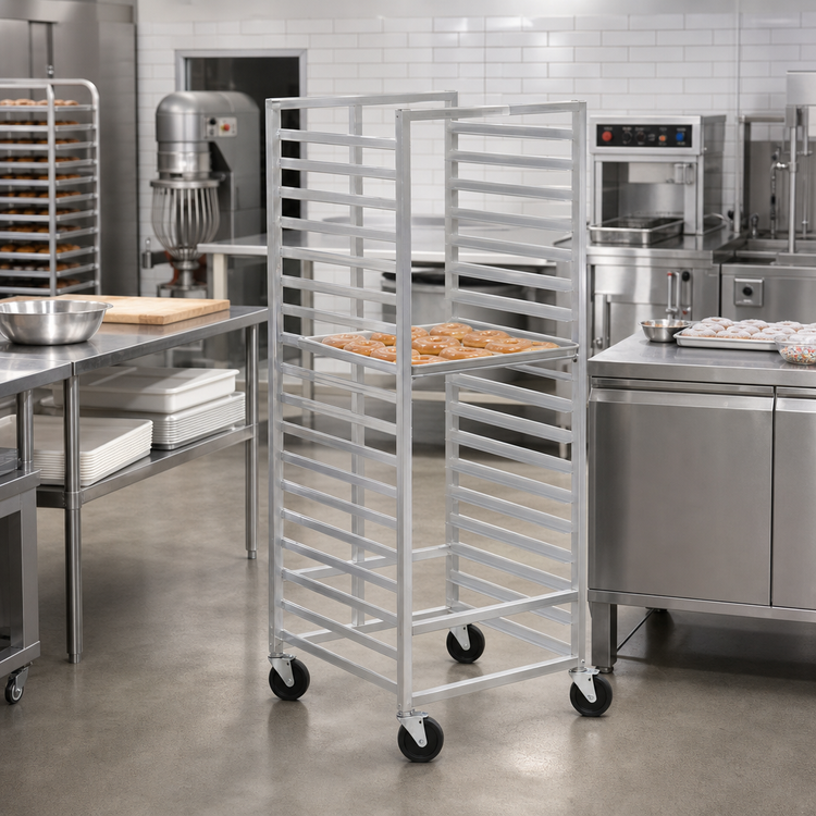 Product image #2 for Channel Manufacturing 15-Screen Capacity End-Load Aluminum Donut Screen Rack for 23" x 33" Screens
