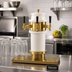 Thumbnail image #2 for Glastender Roman 3-Faucet Draft Dispensing Tower, Polished Brass, Air Cooled