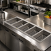 Thumbnail image #2 for Vollrath 5-Well Electric Drop-In Dry Hot Food Well for Full-Size Pans, Thermostatic Controls, 208-240V