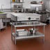 Thumbnail image #2 for Eagle Group 24-3/8-Inch x 30-3/8-Inch Stainless Steel Griddle/Equipment Stand with Adjustable Undershelf