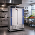 Thumbnail image #2 for Carter-Hoffmann PHB975HE Mobile Two-Door Refrigerated Cabinet with Adjustable Universal Slides