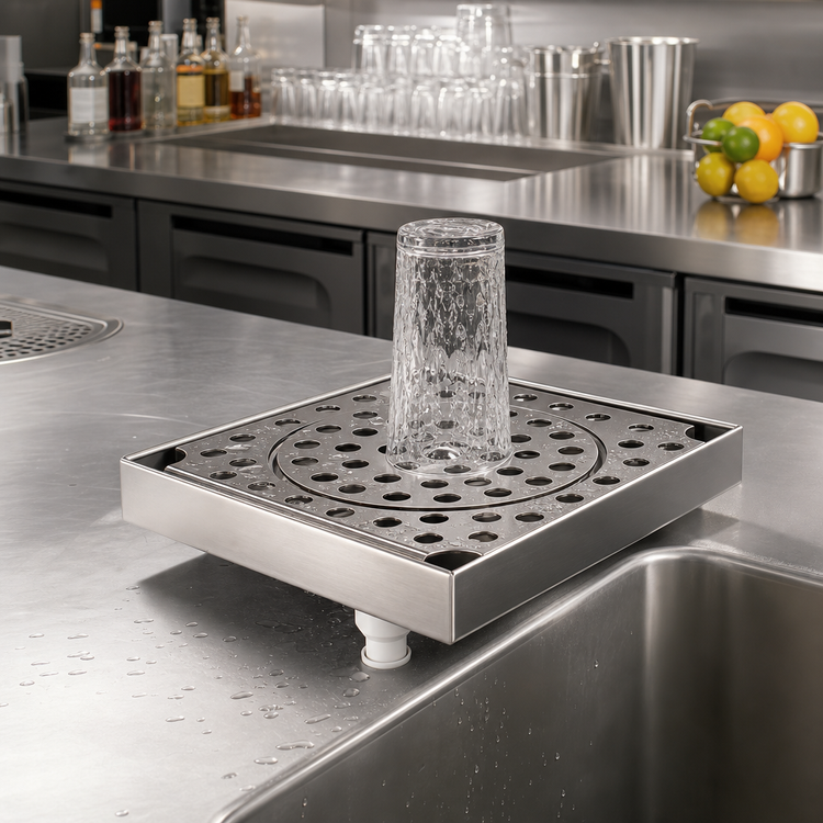 Product image #2 for Eagle Spec-Bar Stainless Steel Bar Top Glass Rinser