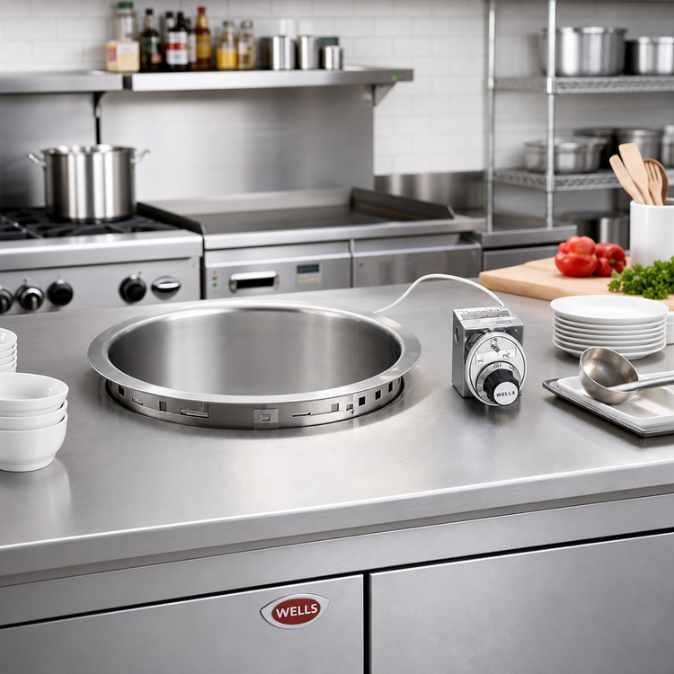 Product image #2 for Wells SS-10T Built-In Top-Mount Round Food Warmer for 11-Quart Inserts