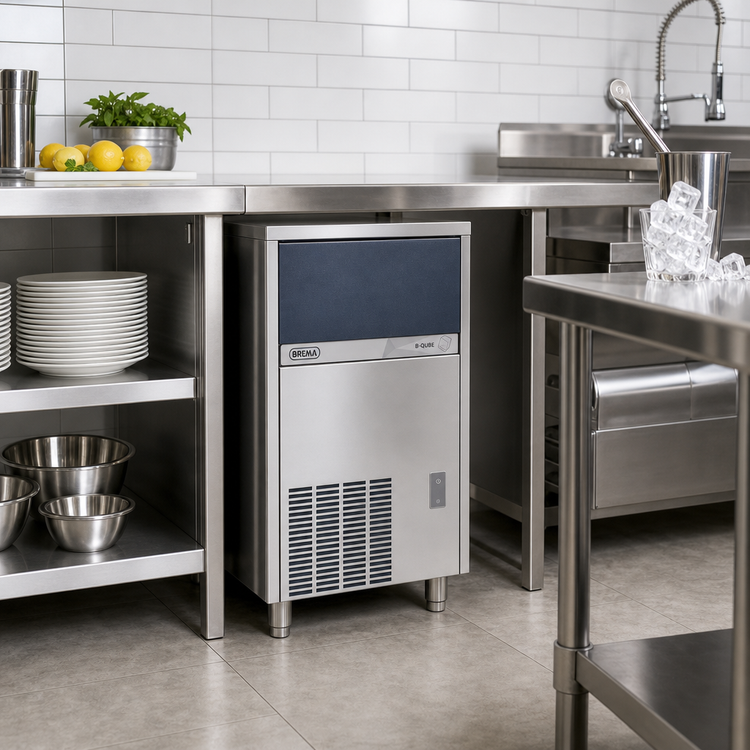 Product image #2 for Brema B-Qube Undercounter Cube Ice Maker with Bin, Air-Cooled, 90 lb/Day