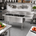 Thumbnail image #2 for John Boos B Series 3-Compartment Sink with Right Drainboard, 76-3/16