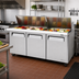 Thumbnail image #2 for Turbo Air M3 Series Three-Section Mega Top Sandwich/Salad Prep Table with Rear-Mounted Self-Contained Refrigeration, 30-Pan Top, 72-5/8 Inch Wide