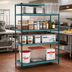 Thumbnail image #2 for Metro Super Erecta Pro 4-Shelf Stationary Polymer Shelving Starter Unit, 24