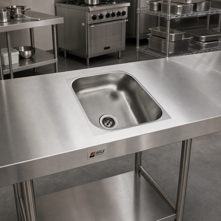 Product image #2 for Eagle Group One-Compartment Weld-In Sink with 16 x 19 x 13-1/2 Inch Bowl