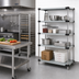 Thumbnail image #2 for Quantum Solid Stainless Steel Shelving Starter Kit, 36 x 18 x 74 Inches, 4 Shelves
