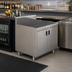 Thumbnail image #2 for Advance Tabco Prestige Supreme 48-Inch Stainless Steel Underbar Drainboard Cabinet with Removable Hinged Doors