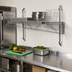 Thumbnail image #2 for Quantum Wall-Mount Cantilever Single Shelf Wire Shelving Unit, 42W x 21D, Chrome Plated