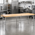 Thumbnail image #2 for John Boos Baker's Table Frame for 144 x 36 Inch Top, Stainless Steel, Welded Set-Up