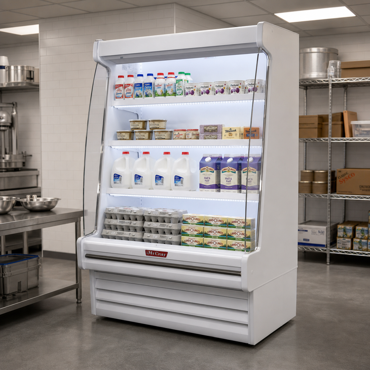 Product image #3 for Howard-McCray Ovation Series R-OD30E-4-LED Remote Dairy Open Merchandiser, 51-Inch Wide, LED Shelves