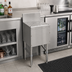 Thumbnail image #2 for Advance Tabco Prestige Signature Series Free-Standing Underbar Drainboard with Removable Perforated Top, 12 Inch W x 20 Inch D x 36 Inch H, 7 Inch Backsplash