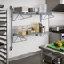 Thumbnail image #2 for Quantum Cantilever Double Shelf Post Wall-Mount Wire Shelving Unit, 60 x 21 Inches