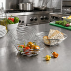 Thumbnail image #2 for American Metalcraft Birdnest FRUC16 Oval Chrome-Plated Wire Birdnest Serving Basket, 9 x 6 x 3 Inches Case of 48
