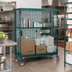 Thumbnail image #2 for MetroMax Mobile Wire Security Cage with Sliding Doors, 64-3/4 W x 29-1/16 D x 67-13/16 H, 24 x 60 Shelf