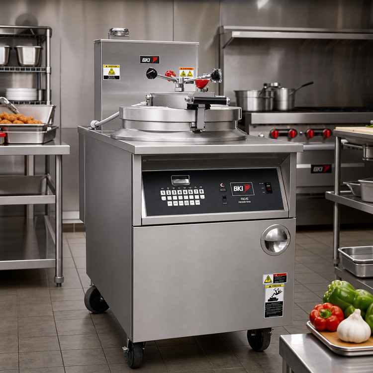 Product image #2 for BKI FKG-FC Extra Large Volume Gas Pressure Fryer with Touchpad Controls