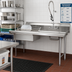 Thumbnail image #2 for Eagle Group Straight Soiled Dish Table with Pre-Rinse Sink, 60 x 30 x 43.5 Inches, Right-to-Left Operation, 16-Gauge 430 Stainless Steel Top