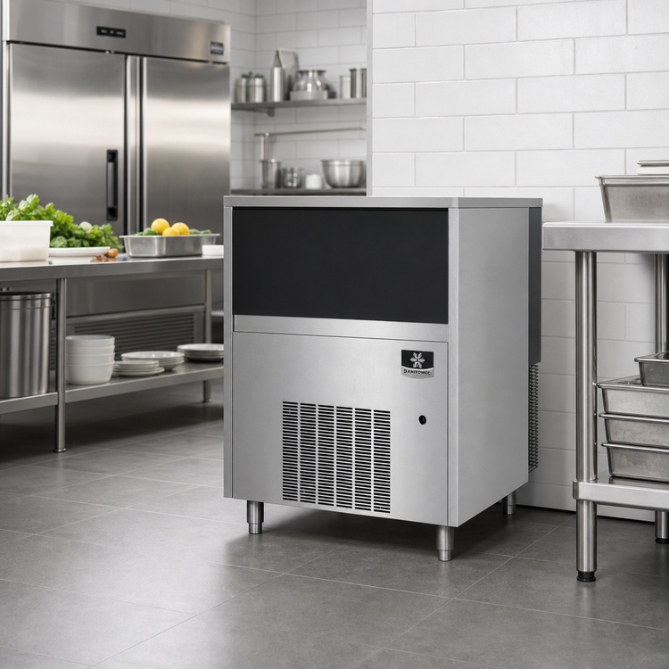 Product image #2 for Manitowoc Flake Ice Machine with Bin, Air-Cooled, 398 lb/Day, 50 lb Storage Bin