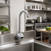 Thumbnail image #2 for BK Resources Electronic Single-Hole Splash-Mounted Gooseneck Faucet