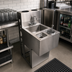 Thumbnail image #2 for BK Resources 18-Inch Underbar Speed Station Dump Sink with Glass Rinser and Dipper Well