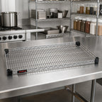 Thumbnail image #2 for Eagle Group QuadTruss QAR1424S Reverse Mat Wire Shelf, 24 x 14 Inches, Stainless Steel Case of 4