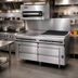 Thumbnail image #2 for Titan Fire & Ice 96 Inch Remote Refrigerated Base with 6 Drawers