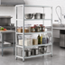 Thumbnail image #2 for New Age H.D. Series Stationary All-Welded 4-Shelf Heavy Duty Aluminum Shelving Unit, 36W x 20D x 72H