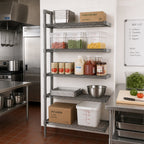 Thumbnail image #2 for Eagle Group Valu-Master A5-74-2136V 5-Tier Add-On Wire Shelving Unit, 36 x 21 x 74 Inches, Pewter Gray Epoxy Finish