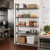 Thumbnail image #2 for Eagle Group Valu-Master 5-Tier Add-On Wire Shelving Unit, 36 x 21 x 74 Inches, Pewter Gray Epoxy Finish
