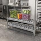 Thumbnail image #3 for Cambro Camshelving® Premium CPSK1872V1480 Vented Polymer Shelf Kit, 18 x 72 Inch, Speckled Gray