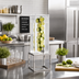Thumbnail image #2 for Milo Square Open Frame Infusion Beverage Dispenser, 3-Gallon, Chrome Plate Finish