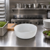Thumbnail image #3 for American Metalcraft Ani Round White Serving Bowl, 67 oz.