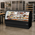 Thumbnail image #2 for True 77-1/4 Inch Curved Glass Refrigerated Bakery Display Case, Self-Contained, Black Exterior/White Interior