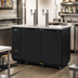 Thumbnail image #2 for Turbo Air Super Deluxe Two-Door Beer Dispenser, 2 Half-Barrel Keg Capacity, Black Laminated Exterior