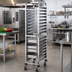 Thumbnail image #2 for Winco SRK-36 Mobile End-Load 36-Tier Stainless Steel Steam Table/Food Pan Rack