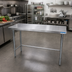Thumbnail image #2 for BK Resources 72-Inch x 24-Inch Stainless Steel Flat Top Open Base Work Table