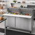 Thumbnail image #3 for Beverage-Air SPE60HC-24M Two-Section Mega Top Sandwich Prep Table, 60-Inch, 24-Pan Capacity