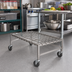 Thumbnail image #2 for Eagle Group Mobile Wire Dunnage Rack, 36 x 24 x 14, Stainless Steel, 800 lb. Capacity