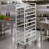 Thumbnail image #2 for Channel Manufacturing Standard Series Single-Section Aluminum Cafeteria Tray Rack for 15
