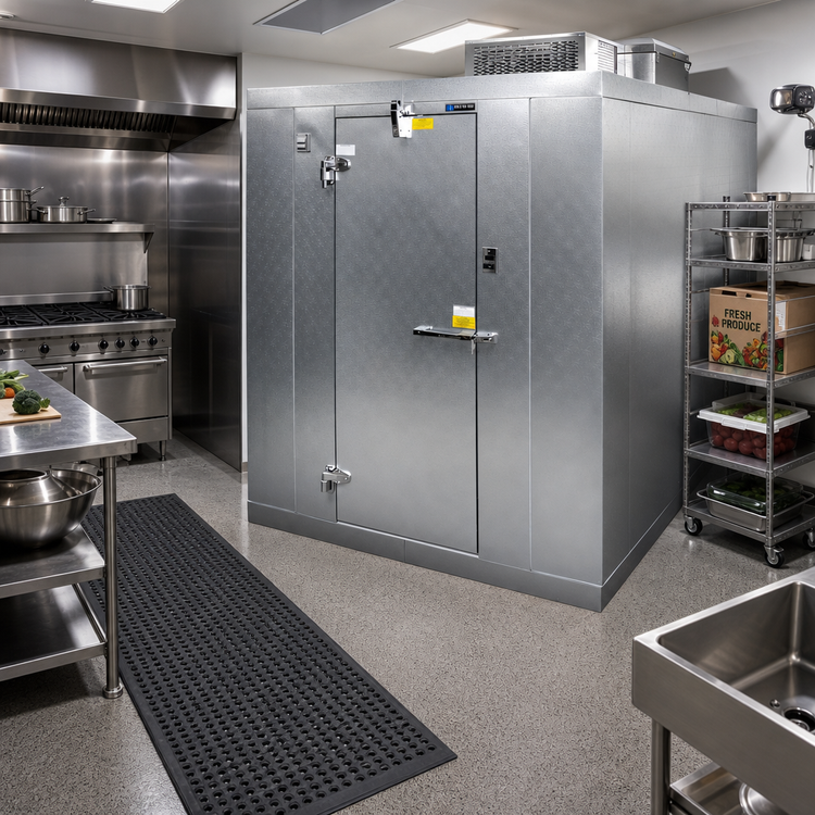 Product image #2 for Master-Bilt QS Series Outdoor Walk-In Cooler, 6' x 14' x 7'7" H, With Floor, R290 Capsule Pak ECO, 115V